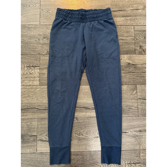Free People Movement Jogger Womens Small Blue Pockets Active Yoga Tapered 28" - Picture 1 of 13